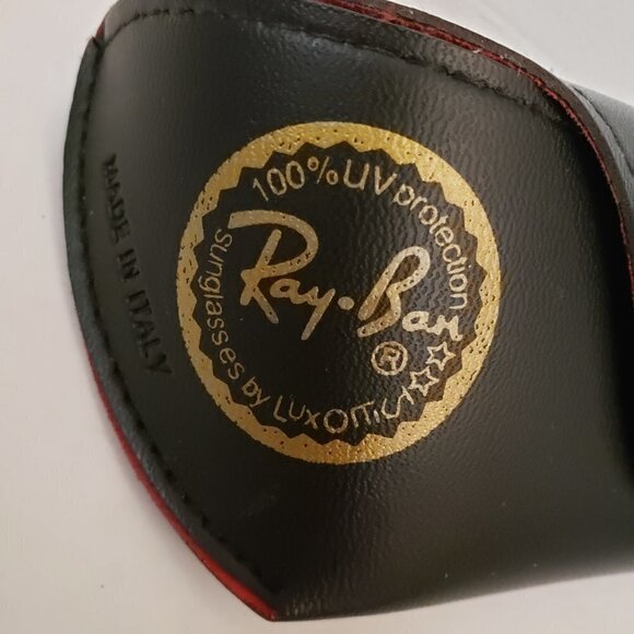 Ray Ban Black Black Sunglass Glasses Case Made in Italy - Picture 3 of 13